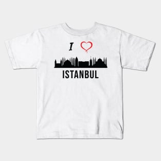 I love Istanbul Skyline Turkish Kurdish Zazaki Culture Kids T-Shirt